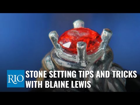 Watching video Stone Setting Tips and Tricks with Blaine Lewis