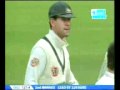 Ricky Ponting gets hit in the face