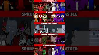Incredibox Sprunki Sprunksters Humans Vs Sprunker Vs Sprunksters Сool As Ice Horror Version