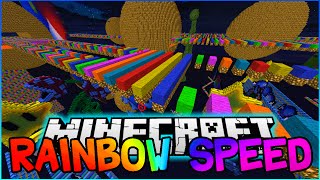 Minecraft RAINBOW SUPER FAST PARKOUR #2! w/PeteZahHutt, PrestonPlayz & KenworthGaming