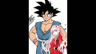 Black Goku X Akame, Son Goku X Akeno, Gt Goku X Zero Two, Xeno Goku X Tohka