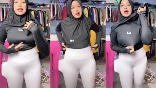 Hijab Style Online Shop Try On Haul Korean Leggings M1811