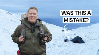 Wild Camping On A Scottish Summit In Winter