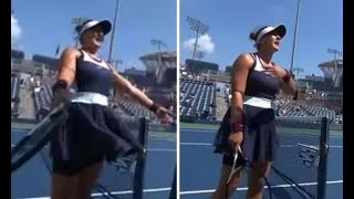 Us Open Sees Wardrobe Malfunction As Andreescu Sl Sponsors Nike In Opening Match