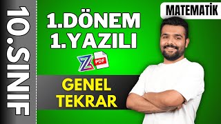 10.Sınıf Matematik 1.Dönem 1.Yazılıya Hazırlık Genel Tekrar Özet Konu Anlatimi 2024- 2025 Pdf