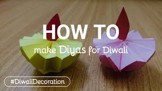 Diya making with paper on Diwali | Paper Diya