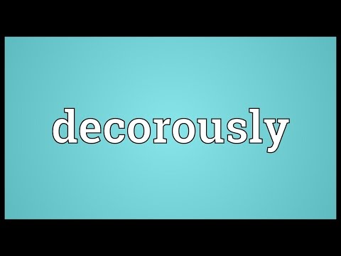 Header of decorously