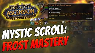 Mystic Scroll Frost Mastery Mage Warcraft Reborn Ascension Bronzebeard
