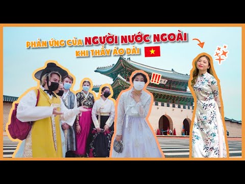 MẶC ÁO DÀI ĐI KHẮP SEOUL | PHẢN ỨNG BẤT NGỜ CỦA NGƯỜI NƯỚC NGOÀI KHI THẤY ÁO DÀI 🇻🇳