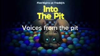 Voices From The Pit Lyrics Video Song From Five Nights At Freddysinto The Pit Credits Sequence