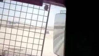 Keven Dagit up-armored truck in Iraq