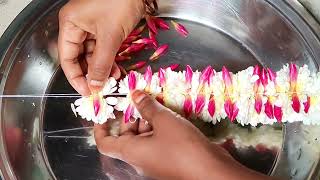 Beautiful Chamanthi Flower Veni Making With Simple Trickflower String For Beginnersflower S,