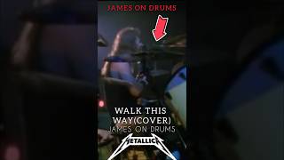 Metallica Plays Aerosmith Walk This Way Cover,James Hetfield On Drums #Jameshetfield