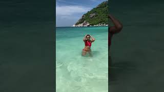 Koh Phangan Thailand, Red Bikini Swimming