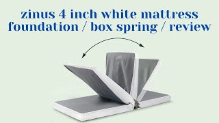 Zinus 4 Inch White Mattress Foundation Box Spring Review