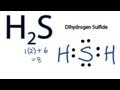 H2S Lewis Structure - How to Draw the Dot Structure for H2S