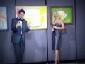 Andrea Dipre e la sexy pittrice Nadia Mori a La9 tv Diprè Night Show arte chann