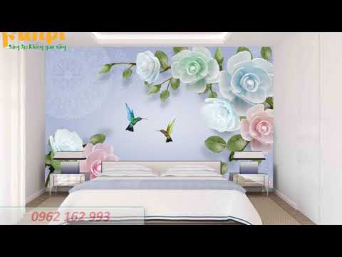48 MẪU TRANH DÁN TƯỜNG PHÒNG NGỦ LÃNG MẠN NHẤT | XƯỞNG TRANH 3D DÁN TƯỜNG FUNPI | 0962.162.993