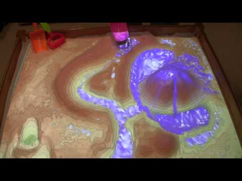 Indonesian Food  on Augmented Reality Sandbox With Real Time Water Flow Simulation