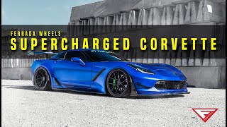 Supercharged & Bagged Corvette | Ferrada Wheels Fr8