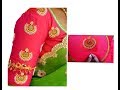 Most Beautiful Chandbali Design with Normal Stitching Needle|| AARI/ Maggam Chain Work Blouse