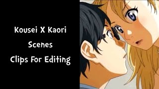 Kousei X Kaori Your Lie In April Anime Raw Clips For Edits