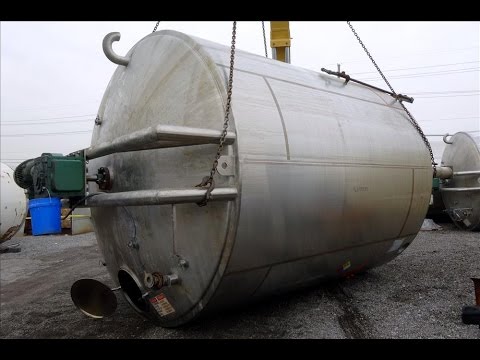Used- Precision Stainless Mixing Tank, 12,000 Gallon - stock # 46559033