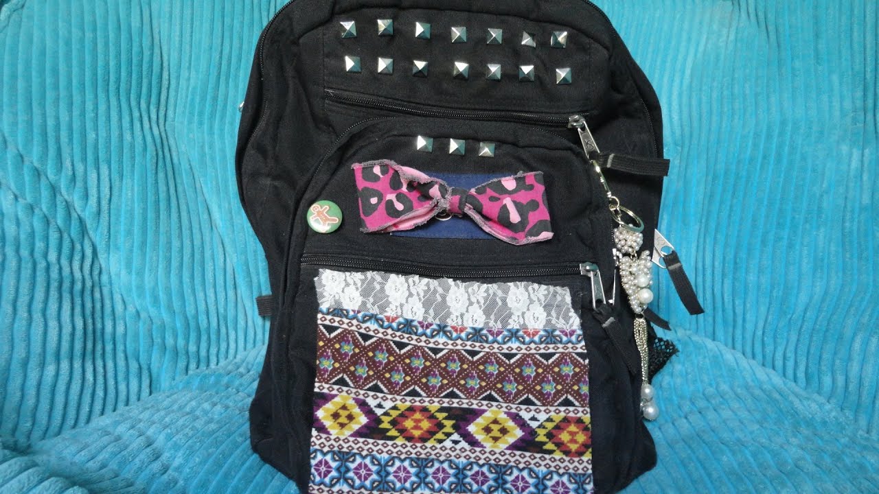 Easy DIY Backpack Decoration! - YouTube