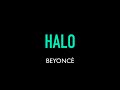 Beyoncé - Halo Karaoke Instrumental Lyrics On Screen LOWER KEY SLOWER