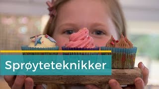 Enkle sprøyteteknikker for flotte muffins