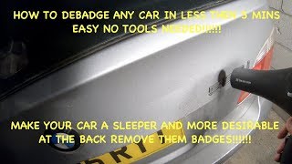 How To Debadge Any Car With A Hairdryer