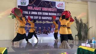 Fls2N Jenjang Smp 2022 Bireuen - Tari Kreasi Tutop Sange Dari Smp Negeri 1 Peusangan