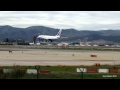 Transaero, Air Ukraine, Egyptair 737 landing at Barcelona Airport.