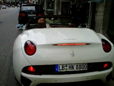 Stunning White Ferrari California sound
