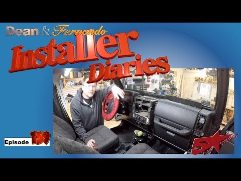 Replace the radio, speakers, and factory sub in a 99 Jeep Wrangler Installer Diaries 159