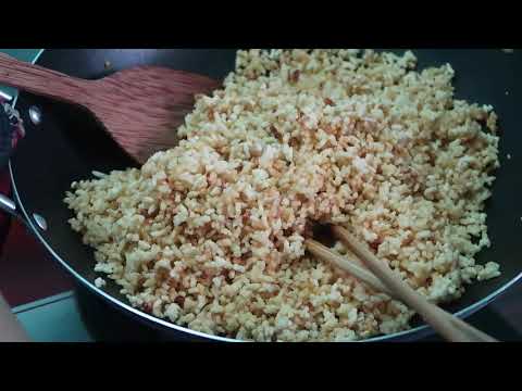 Cách làm cơm phơi khô rang