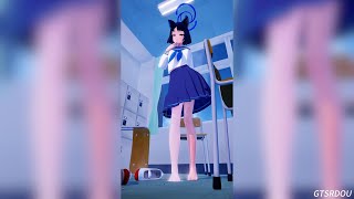 巨大娘Mmd Giantess Kiryu Kikyofound Many Miniguys In The Clroom
