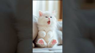 Fluffy Kitten Talks In Baby Language Funny & Cute