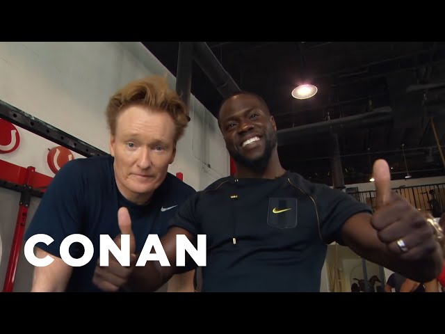 Conan Hits The Gym With Kevin Hart -