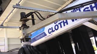 Heavily Damaged Broadway Cloth Rollover Car Wash