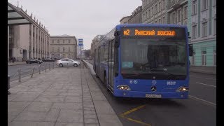 Видео Russia, Moscow, ride with bus M2 from Библиоте́ка и́мени Ле́нина to Сухаревская от Anton V., 2-й Бабьегородский переулок, Москва, Россия