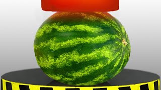 Watermelon Vs 1,000 Degree Hydraulic Press!