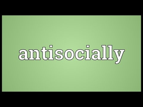 Header of antisocially