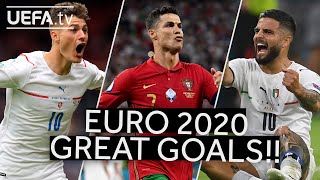 SCHICK, RONALDO, INSIGNE | Great EURO 2020 GOALS!!