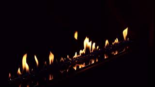Chad-O-Chef - Flame Line Fireplace (Black Mirror)