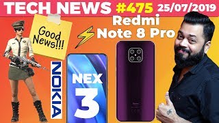 PUBG Mobile LITE on Play Store,Redmi Note 8 Pro,Vivo NEX 3, POCOF2 Thoughts,Nokia 8.2 Pop-Up-TTN#475