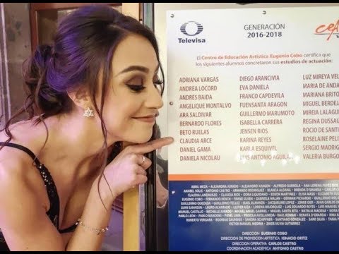 Claudia Arce Lemaitre se gradúa de escuela artística de Televisa