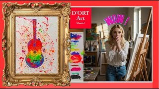 How To Paint With Acrylichey Jude With Guitarcomo Pintar Con Acrilicos Hey Jude Con Guitarra
