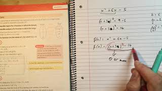 12 Finding Maximum and Minimum points for a quadratic Chapter 2 Edexcel Pure AS Level Maths