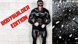 Insanely Painful FULL BODY FACE MASK Challenge | Bodybuilder VS Black Head Peel Off Mask